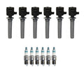 Set of 6 Ignition Coils & 6 Iridium Spark Plugs for Mazda 6 (2003–2008)