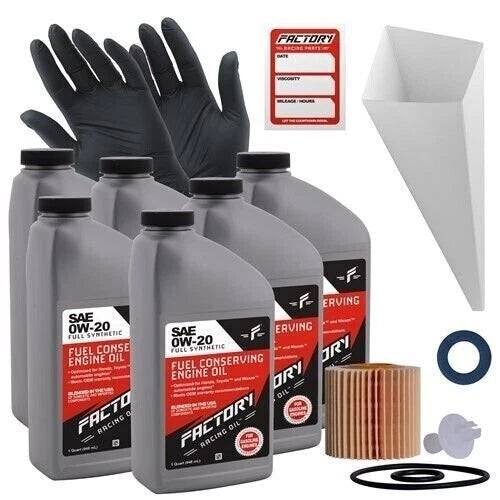 0W20 Oil Change Kit for Lexus ES350 GS350 LC500h LS500H (6Qt)