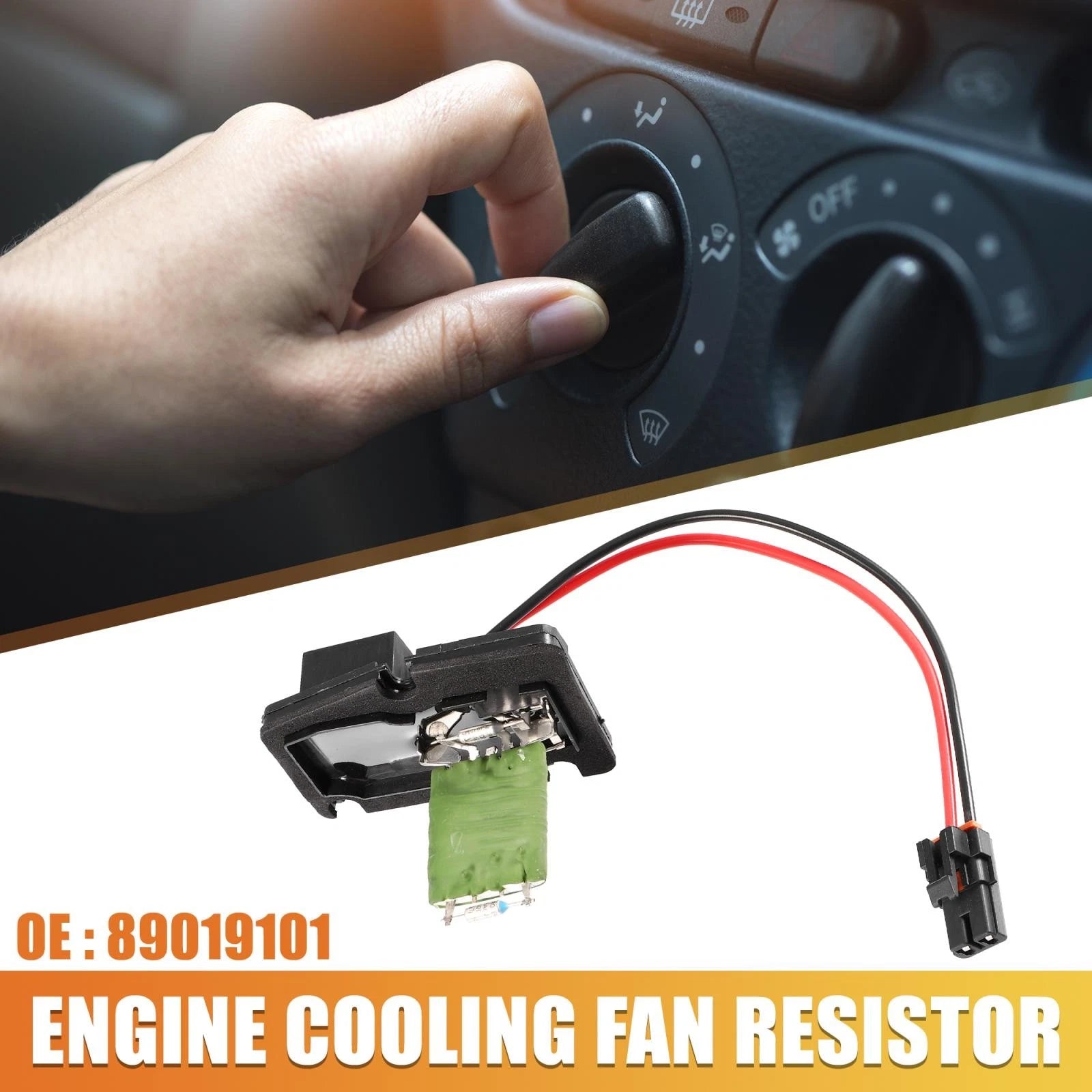 HVAC Fan Blower Motor Resistor 89019101 for Buick Regal, Chevrolet Impala 