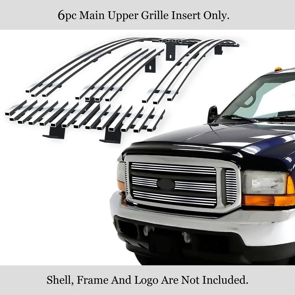 Stainless Chrome Billet Grille Insert for Ford F250/Excursion (1999-2004)
