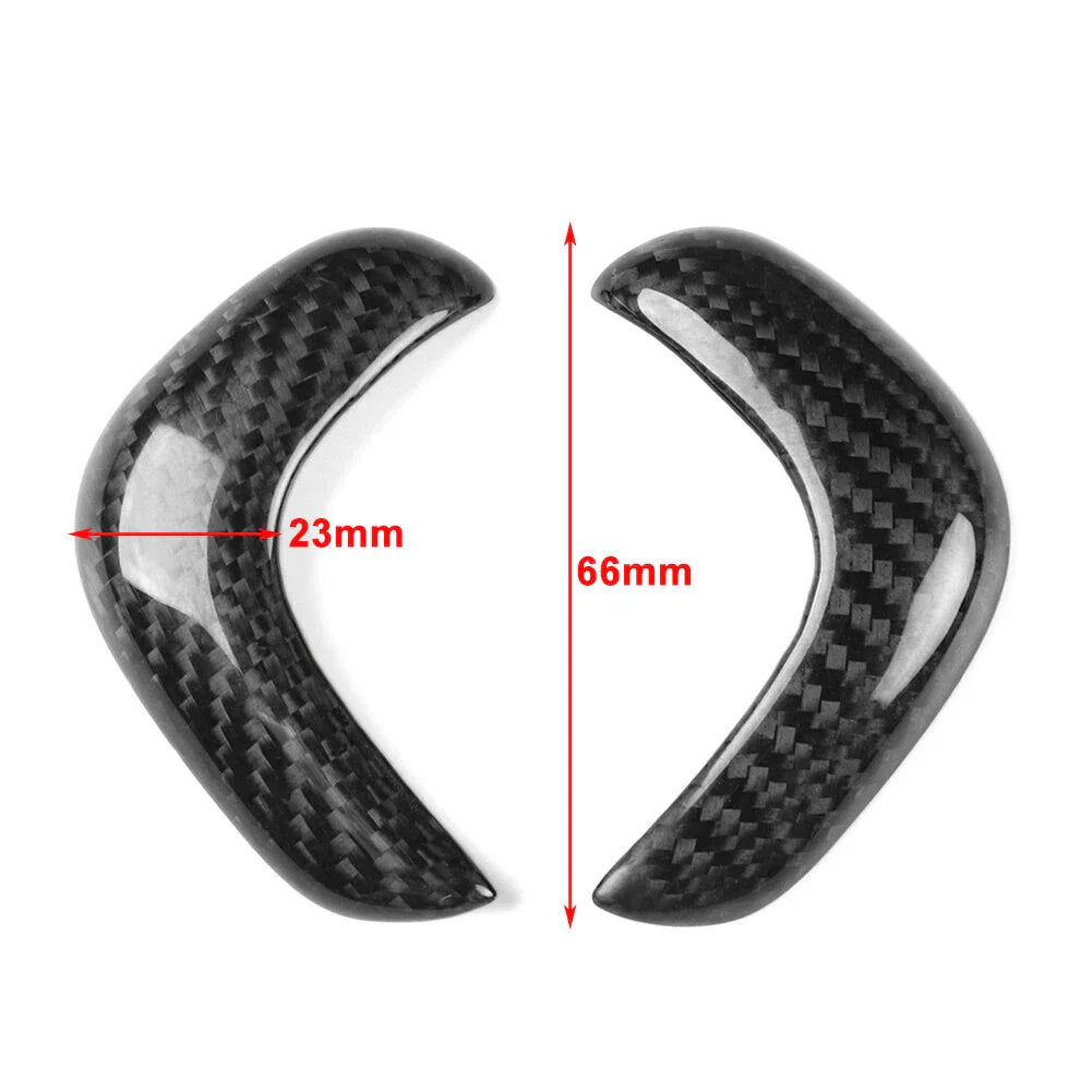 Carbon Fiber Console Gear Shift Knob Covers for Nissan GTR R35 (2017-22)