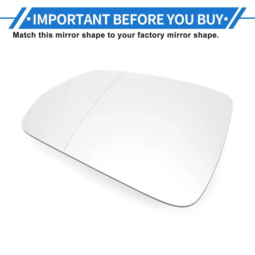 Heated Mirror Glass Replacement Left Passenger Side for BMW X1
