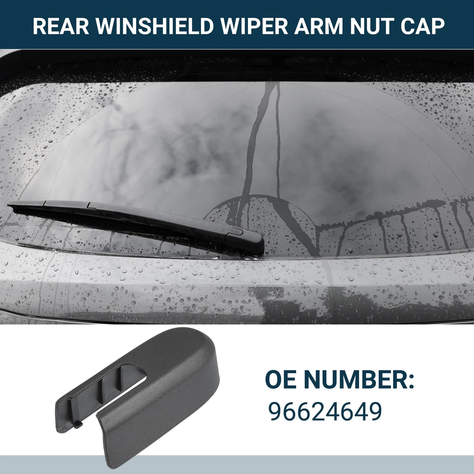 Rear Windshield Wiper Arm Nut Cover for Chevy Captiva (2007–2017) NO.96624649