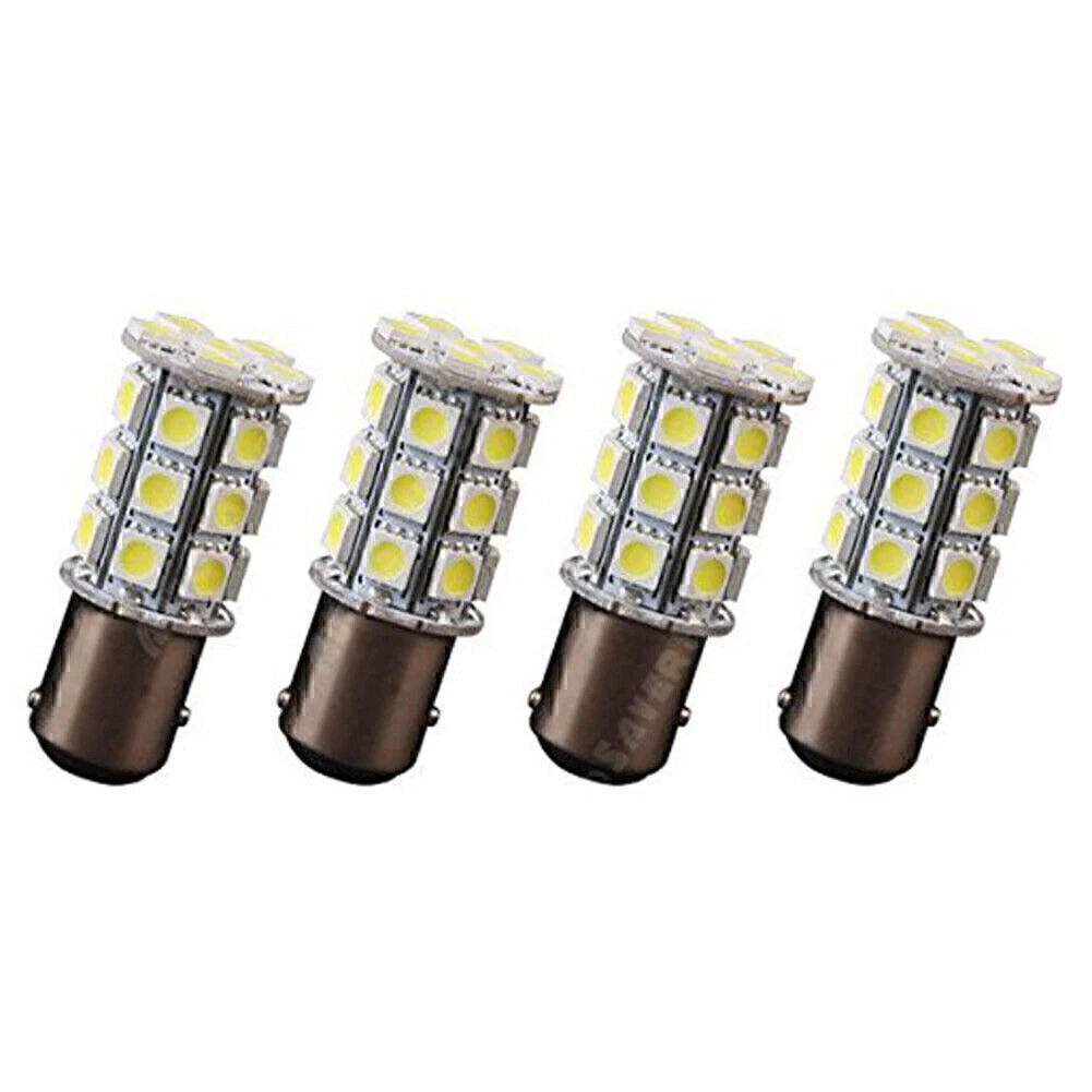 2X 27-SMD BA15D LED Interior Lights Bulbs for Marine Boat (1004 1076 1142)