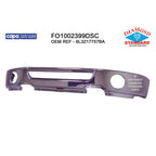 Replacement Chrome Front Bumper Face Bar w/Round Fog Lamp Holes