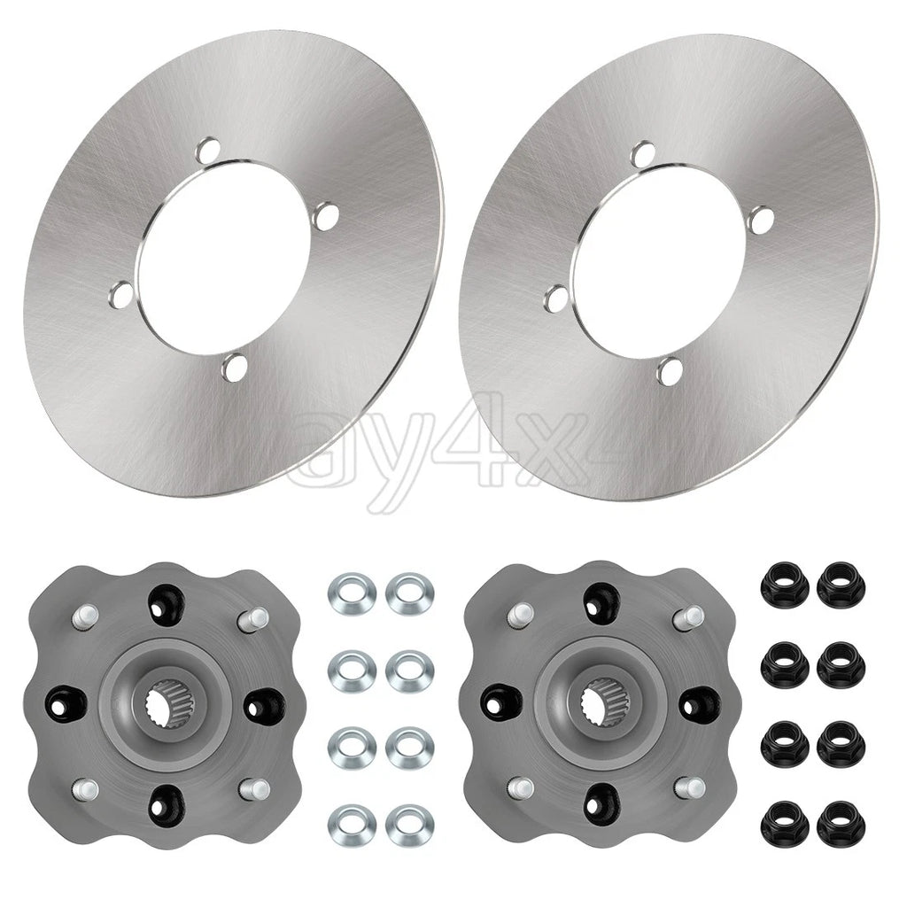 2X Front Wheel Hub w/Rotor for Suzuki Vinson 500 LT-A500F (2002–2003) #54110-38F20