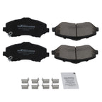 Set of 4 Front Ceramic Brake Pads for Dodge Grand Caravan (2008–2016)