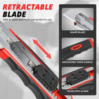 5Pcs Retractable Utility Knife Set + 40 Spare Blades for