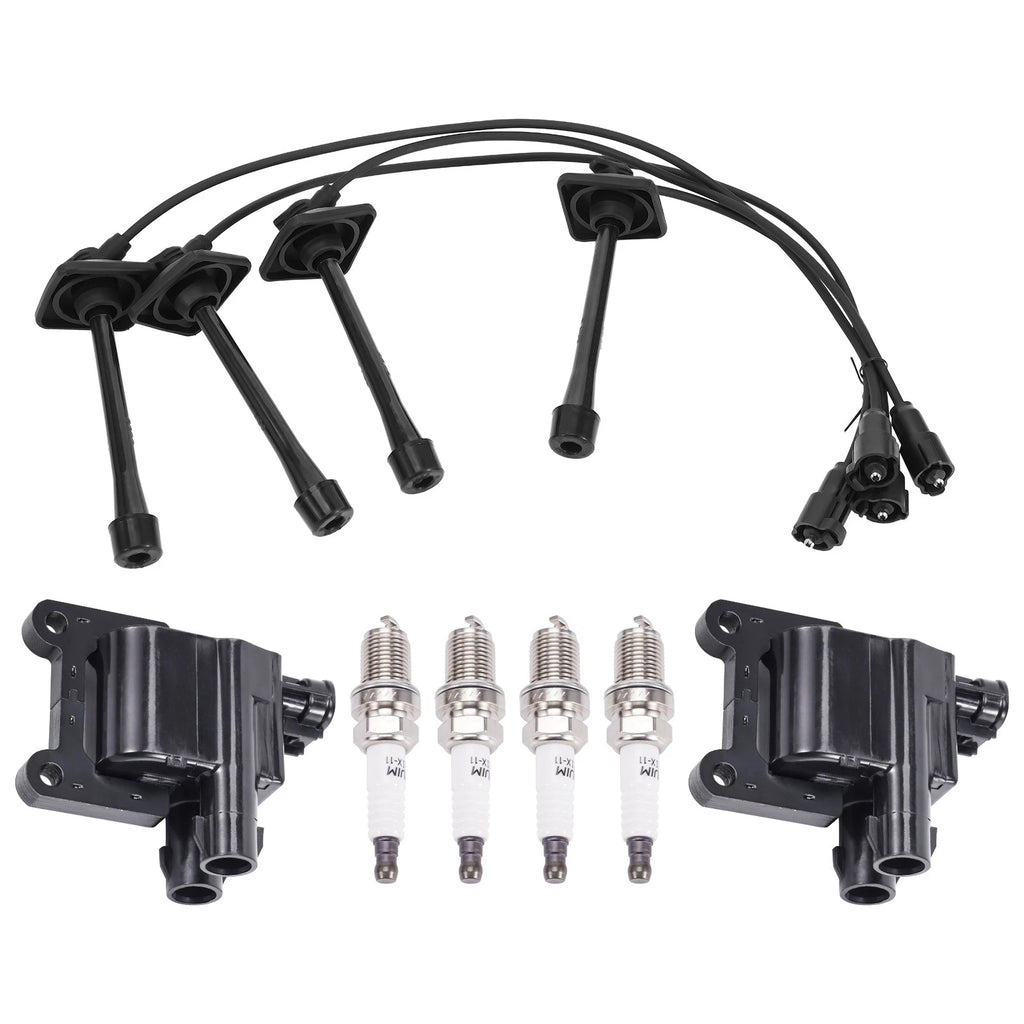 Ignition Coil & Iridium Spark Plug & Wireset for Toyota RAV4 L4 (1996–2000)