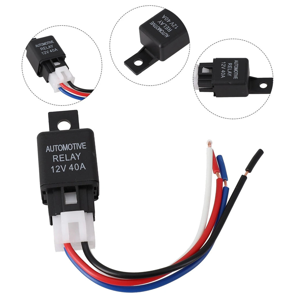 4 Pin SPST Relay for Automotive Van Boat Bike (12V, 40A)