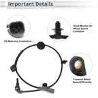 ABS Wheel Speed Sensor No. 95328629 for Chevrolet Trax (2015–2022) Rear Left