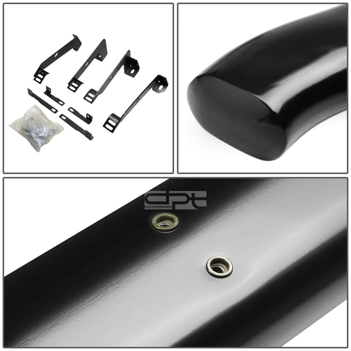 4" Black Curved Oval Step Nerf Bar Running Board for Dodge Ram (2002–2009)