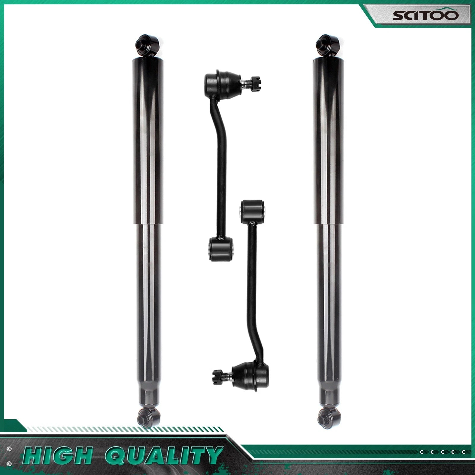 Rear Shocks Absorber Assembly & Sway Bar Links for Dodge Durango (1998–2003)