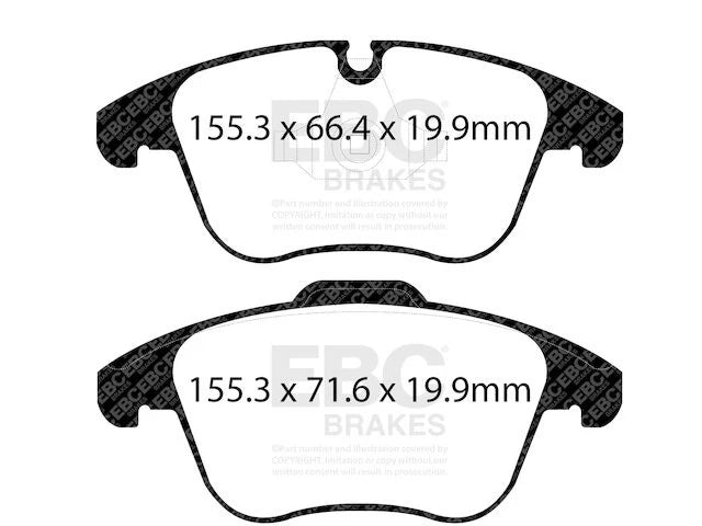 Front Brake Pad Set for Jaguar XE (2017–2018) DC248RF