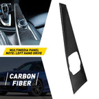 Multimedia Panel Cover Trim for BMW 3 4 Series F30 F34 (2013–2019) Carbon Fiber