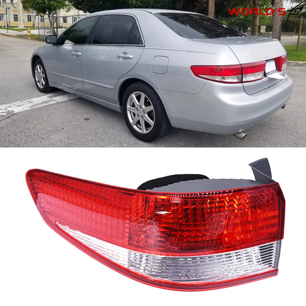 Left Tail Light for Honda Accord Sedan (2003–2004) Red Outer Lamp