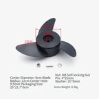 Outboard Engine Propeller for Electric Trolling Motors (Plastic Replacement)