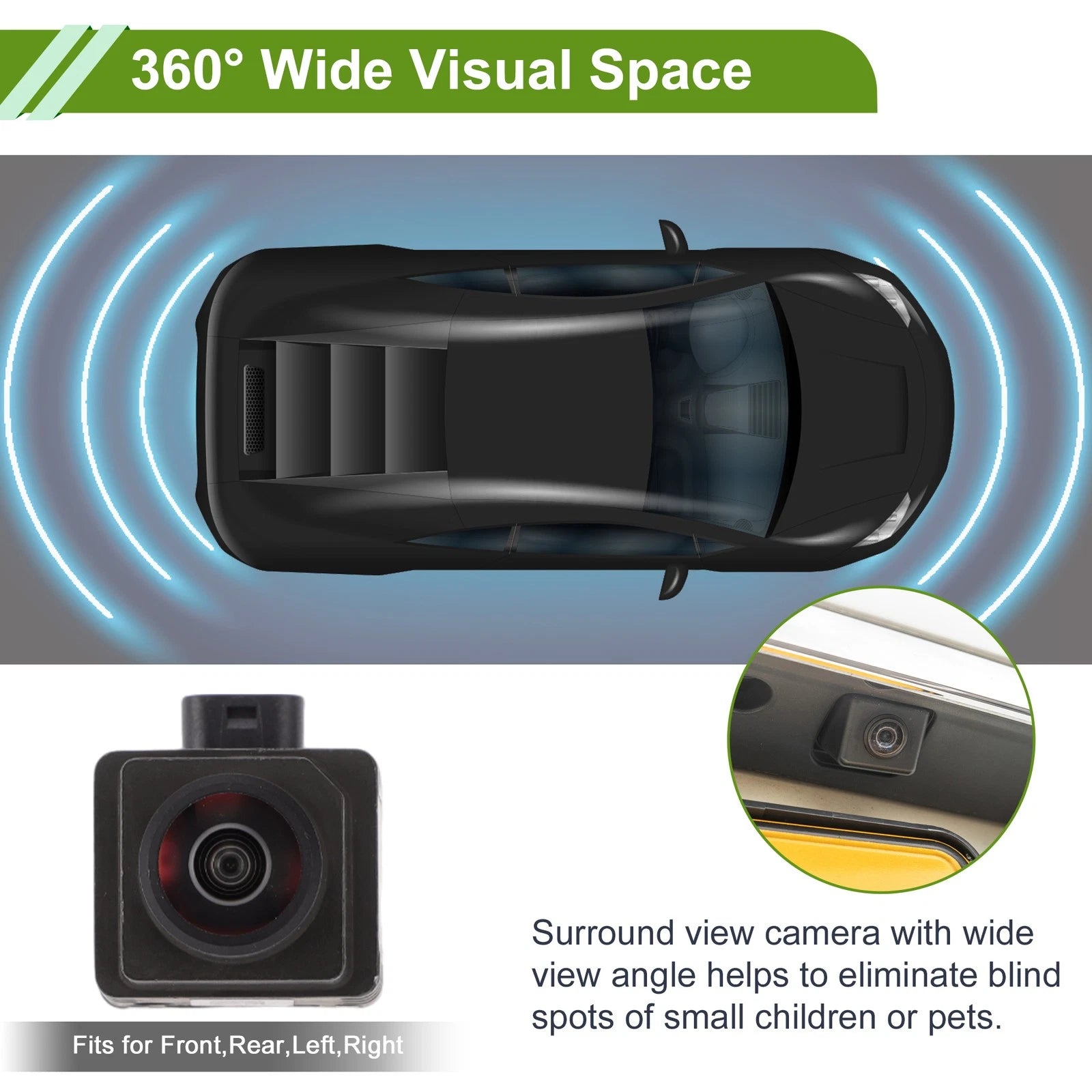 360 Degree Surround View Camera for BMW 5 6 7 M5 X3 X4 G01 G02 G11 G12 G30
