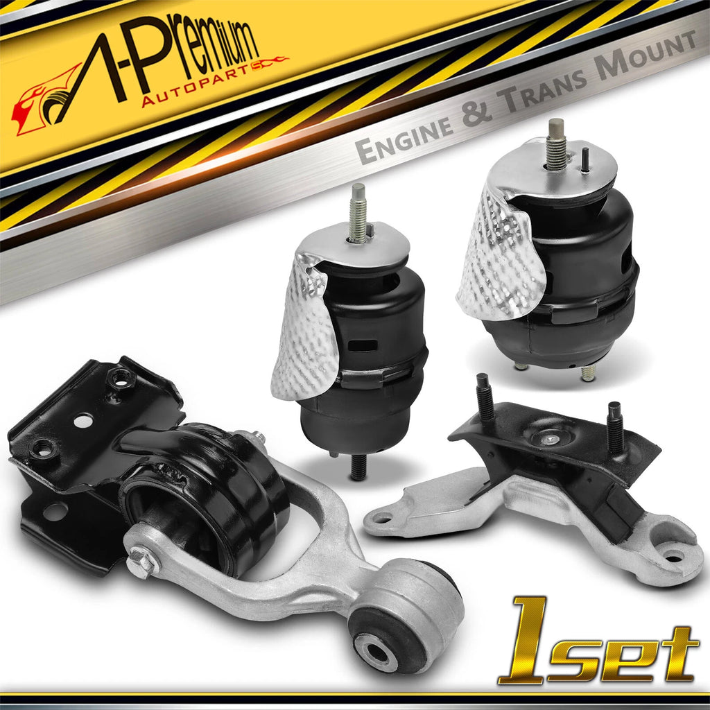 Set of 4 Engine Motor & Transmission Mounts for Chevy Impala (2012–2013)