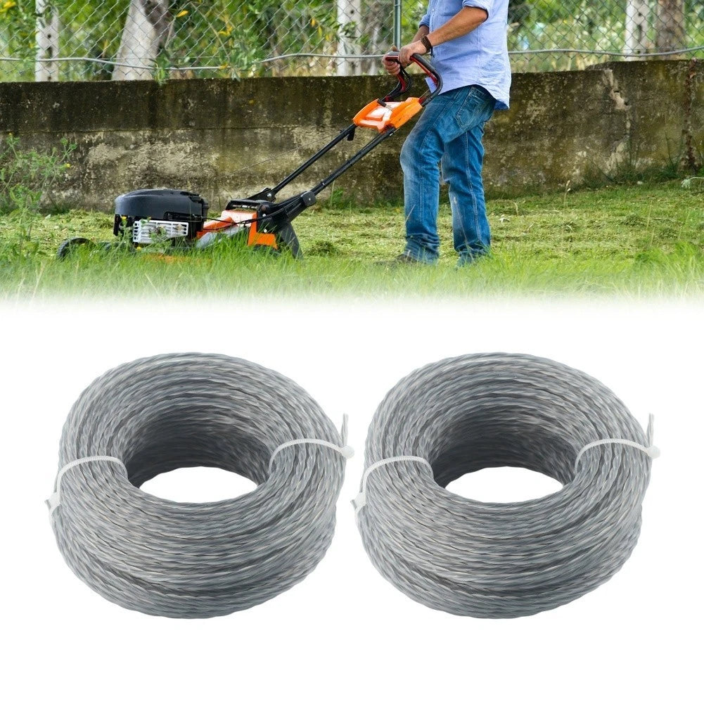 2 Rolls 10 Meter Core Reinforced Nylon Trimmer Line for Lawn Mowers