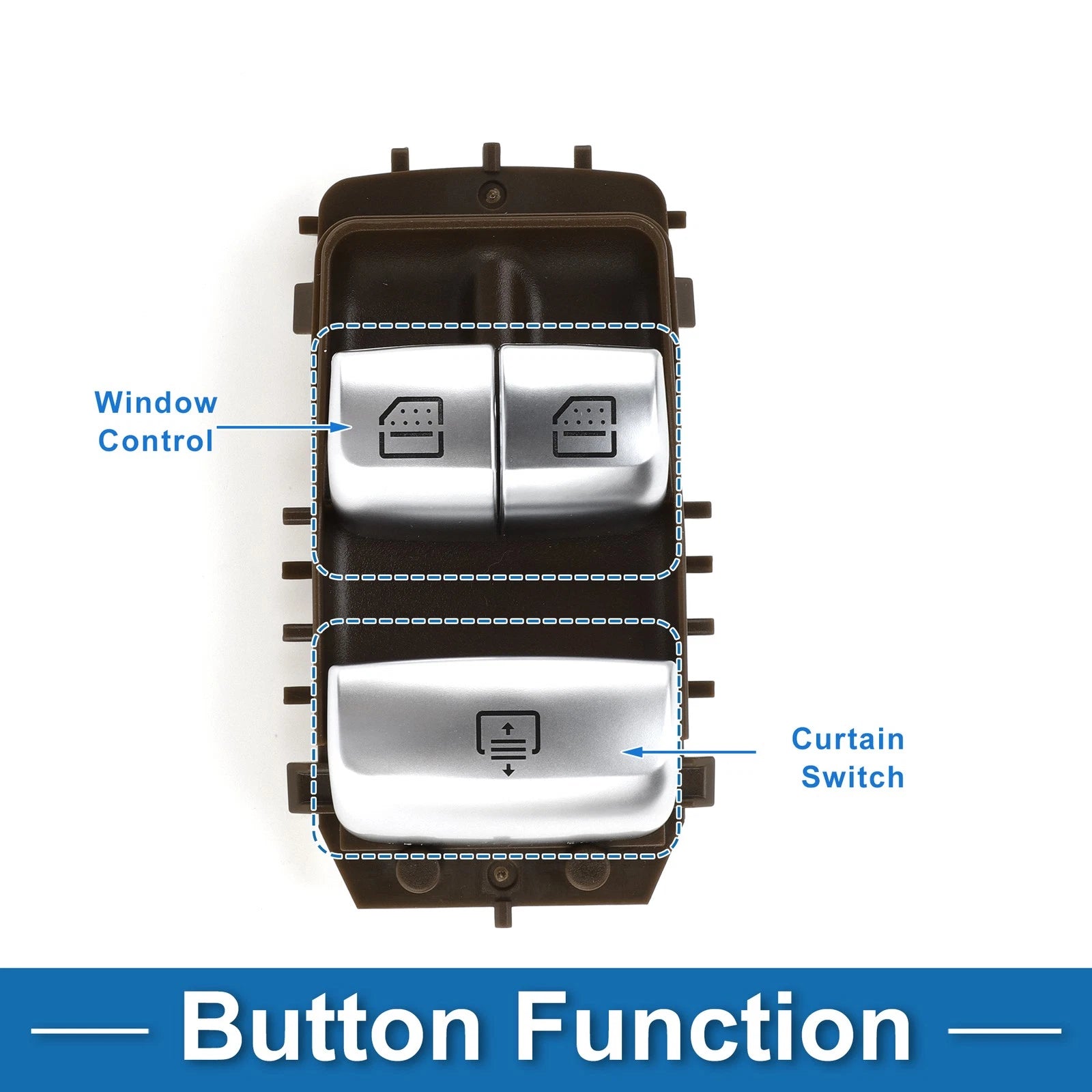 Front Driver Side Power Window Switch for Mercedes-Benz S450 (2018–2021) No.2229050109