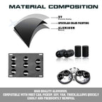 Tow License Plate + Air Valve Cap + Release Fastener for Audi TT MK2 (2006-2014)
