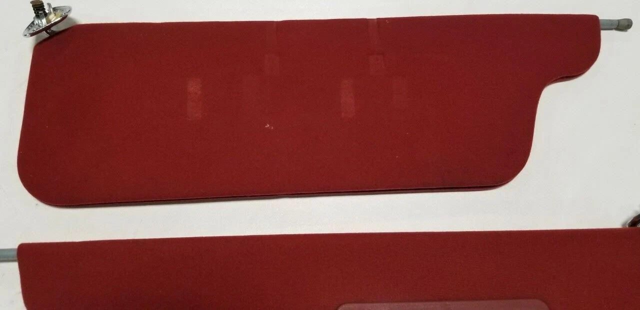 Sun Visor Set for Lincoln Town Car (1989) - Red Cloth OEM