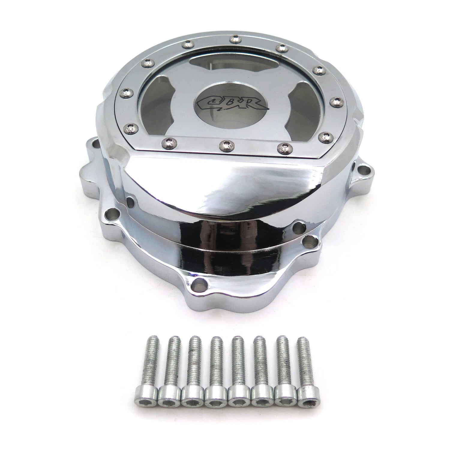Chrome Left Engine Stator Cover for Honda CBR600RR CBR600RA (2007–2024)