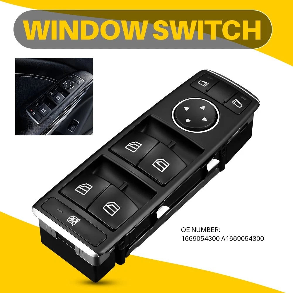 Master Power Window Switch for Mercedes-Benz CLA GLE GLS (2013–2019) A1669054300 V
