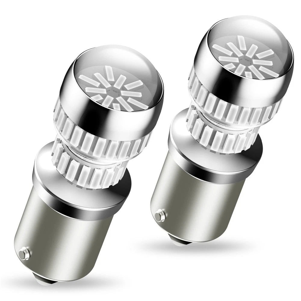 2X AUXITO 1156 7506 P21W Red LED Brake Stop Tail Light Bulb
