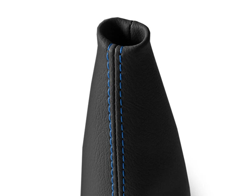 Leather Manual Shift Boot Cover for Nissan Xterra (2002–2006) Blue Stitch