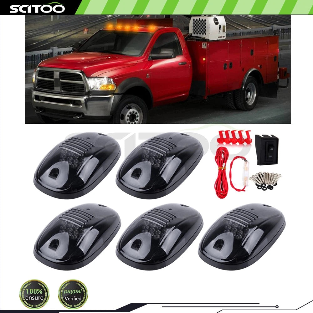 5PCS Amber Lens Cab Marker for Ram 1500 2500 (2011–2018)