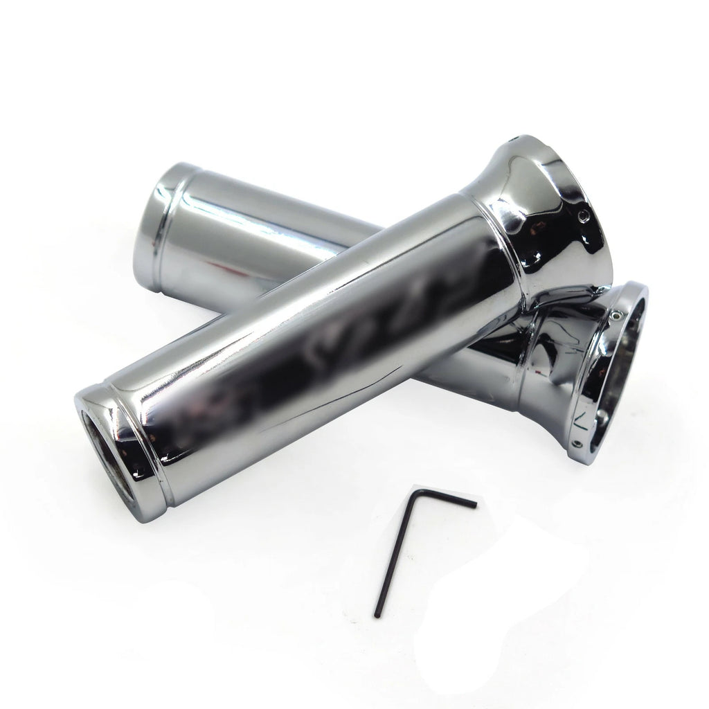 Chrome Billet Aluminum Hand Grips 22mm 7/8" for Yamaha YZF-R1 (2000–2023)