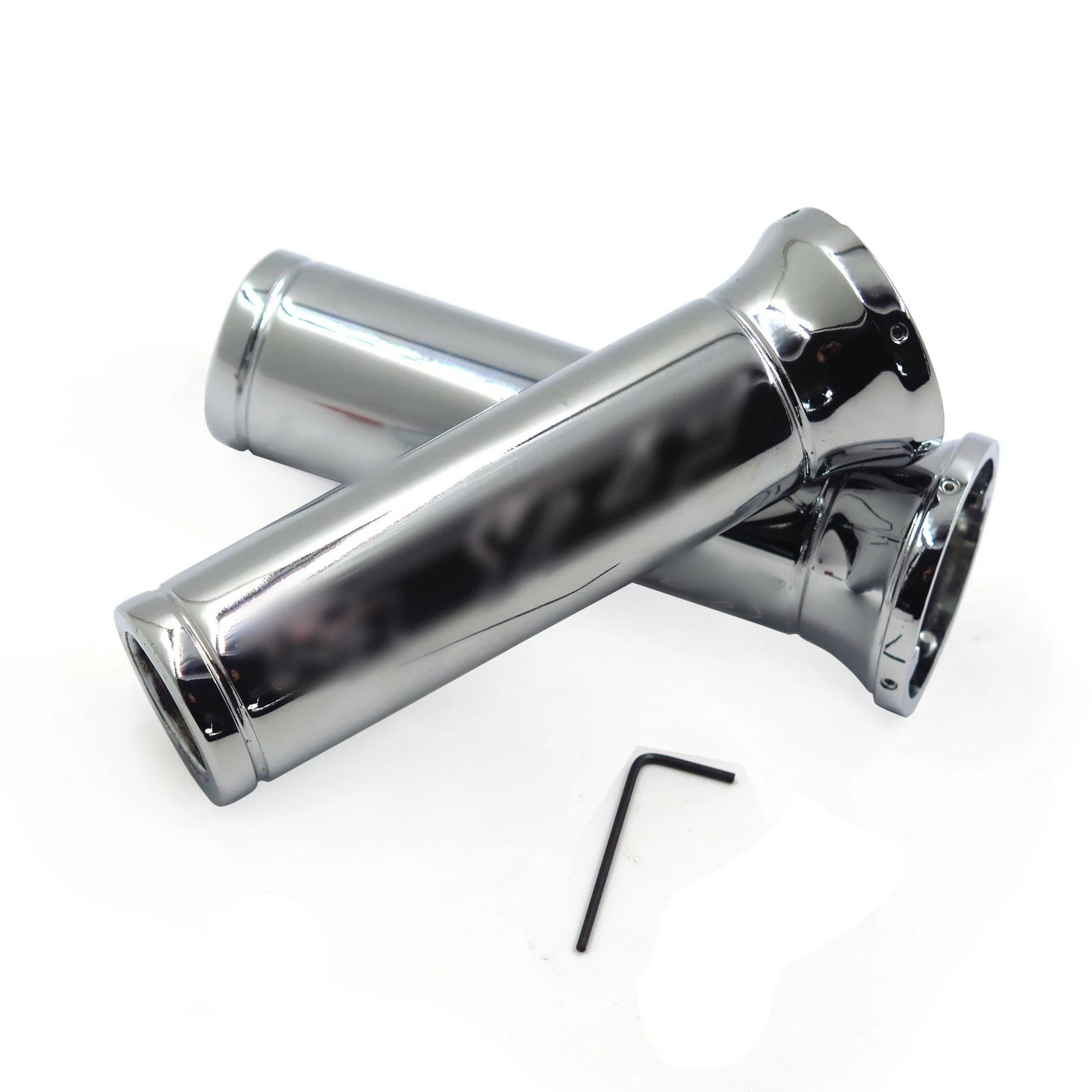 Chrome Billet Aluminum Hand Grips 22mm 7/8" for Yamaha YZF-R1 (2000–2023)