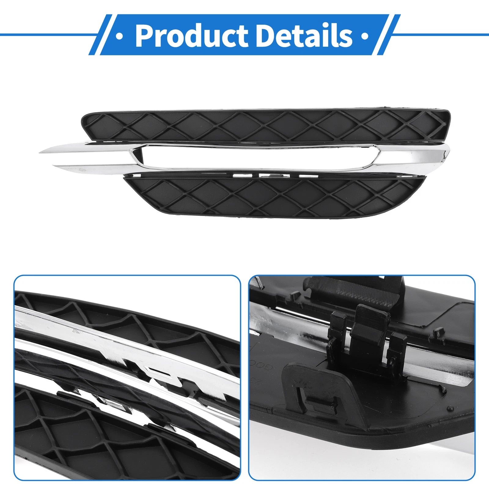 1 Pc Fog Light Grill for Mercedes-Benz C300 (2011–2013) No.2048803324