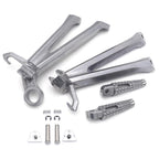 Silver Rear Passenger Foot Pegs Footrest Bracket for Suzuki GSX-R 600 750 (2011–2023)
