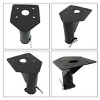 Adjustable 5th Wheel Adapter Hitch for Gooseneck (12" - 17")