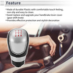 5 Speed Shift Knob for Ford Focus MK2 (2005–2011) Red Silver Tone Black