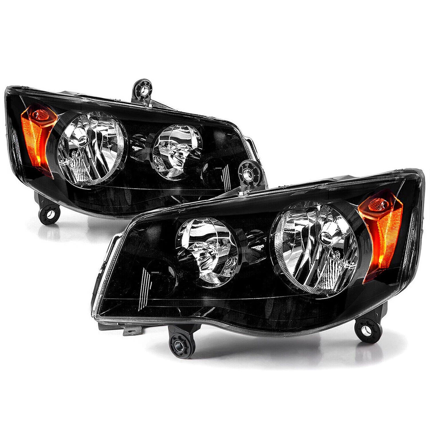 Headlight Assembly Pair for Chrysler Town & Country, Dodge Grand Caravan (2008–2020)