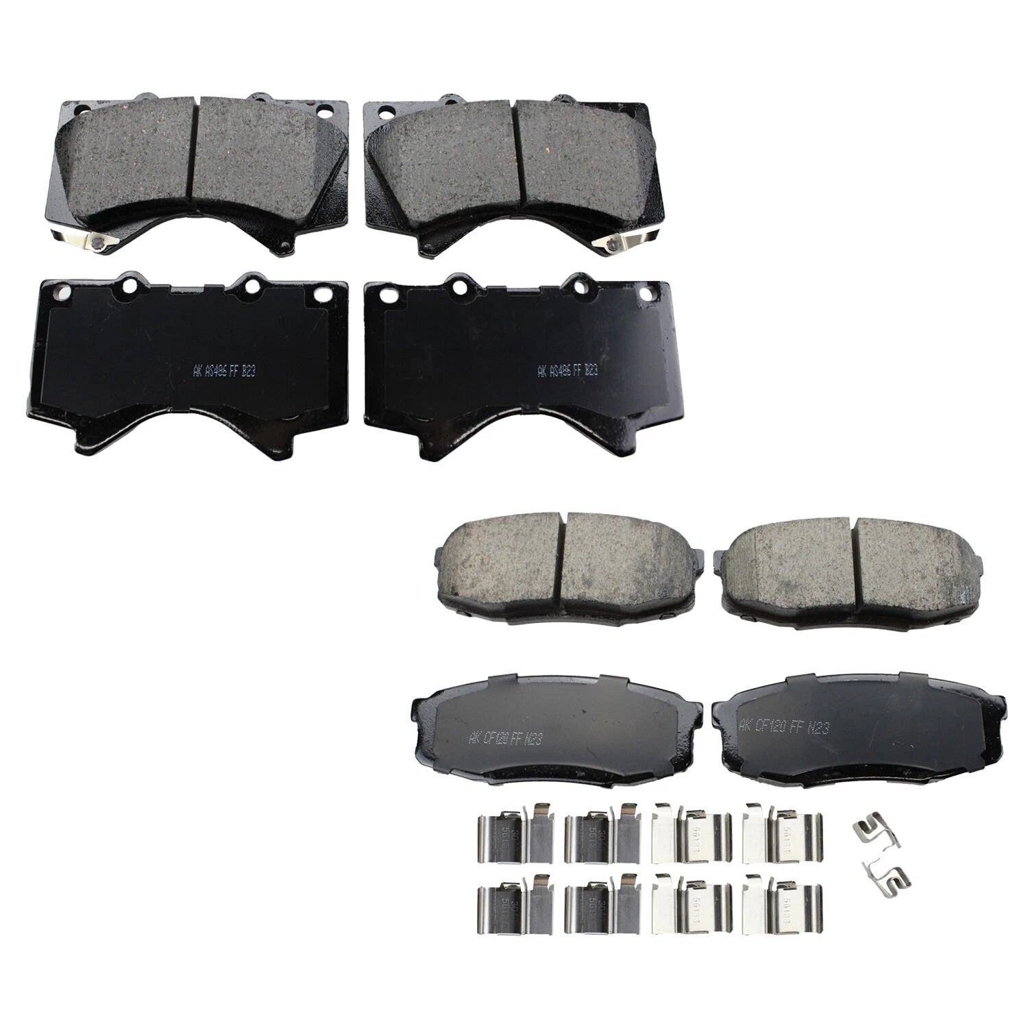 Set of 4 Akebono ProACT Ceramic Brake Pads for LX570 Land Cruiser Sequoia (2008–2021)