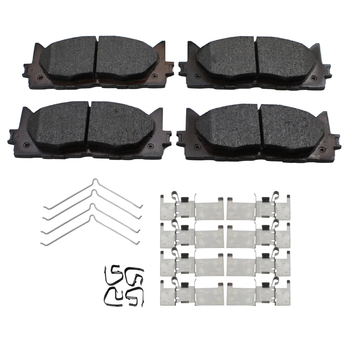 Set of 4 Akebono ProACT Front Ceramic Brake Pads for Toyota ES300h ES350 Avalon Camry (2013–2020)