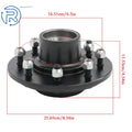 Set of 2 Idler Hub Kits for Trailer 8 Lug 6.5 Bolt #42 Square Spindle