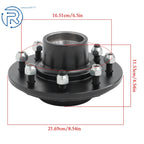 Set of 2 Idler Hub Kits for Trailer 8 Lug 6.5 Bolt #42 Square Spindle