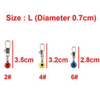 100 Pc Plastic Hard Swivel Snap for Fishing