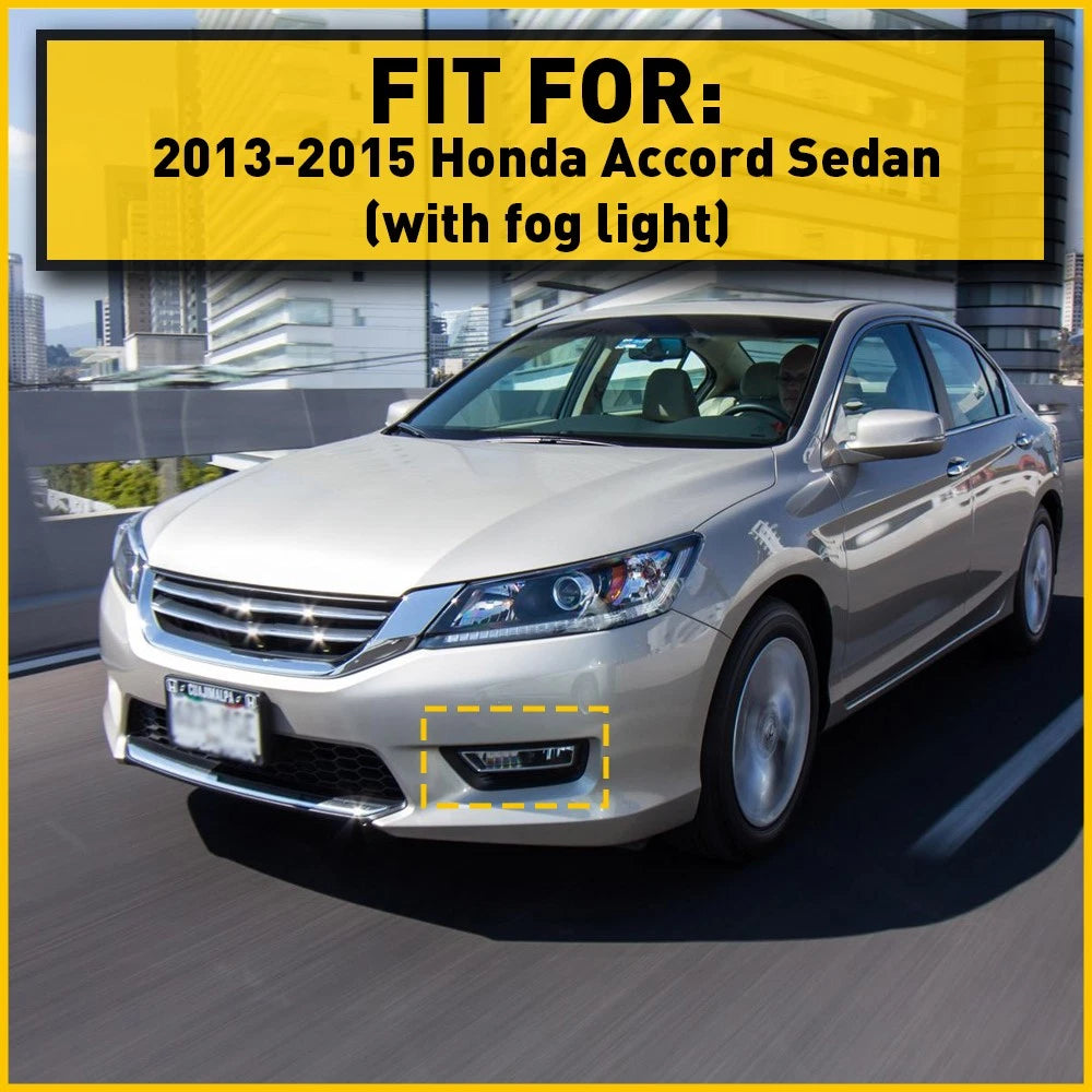 Fog Light Trim Bezel Pair for Honda Accord (2013-2015)