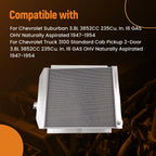 3 Row Aluminum Engine Radiator for Chevrolet Truck 3800 (1947–1954) CC5100