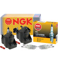 2X NGK DIS Ignition Coil & 4 G-Power Platinum Spark Plugs for Buick Chevy GMC