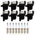 Set of 8 Ignition Coils & Spark Plugs for Silverado 1500 V8 (2007–2013)