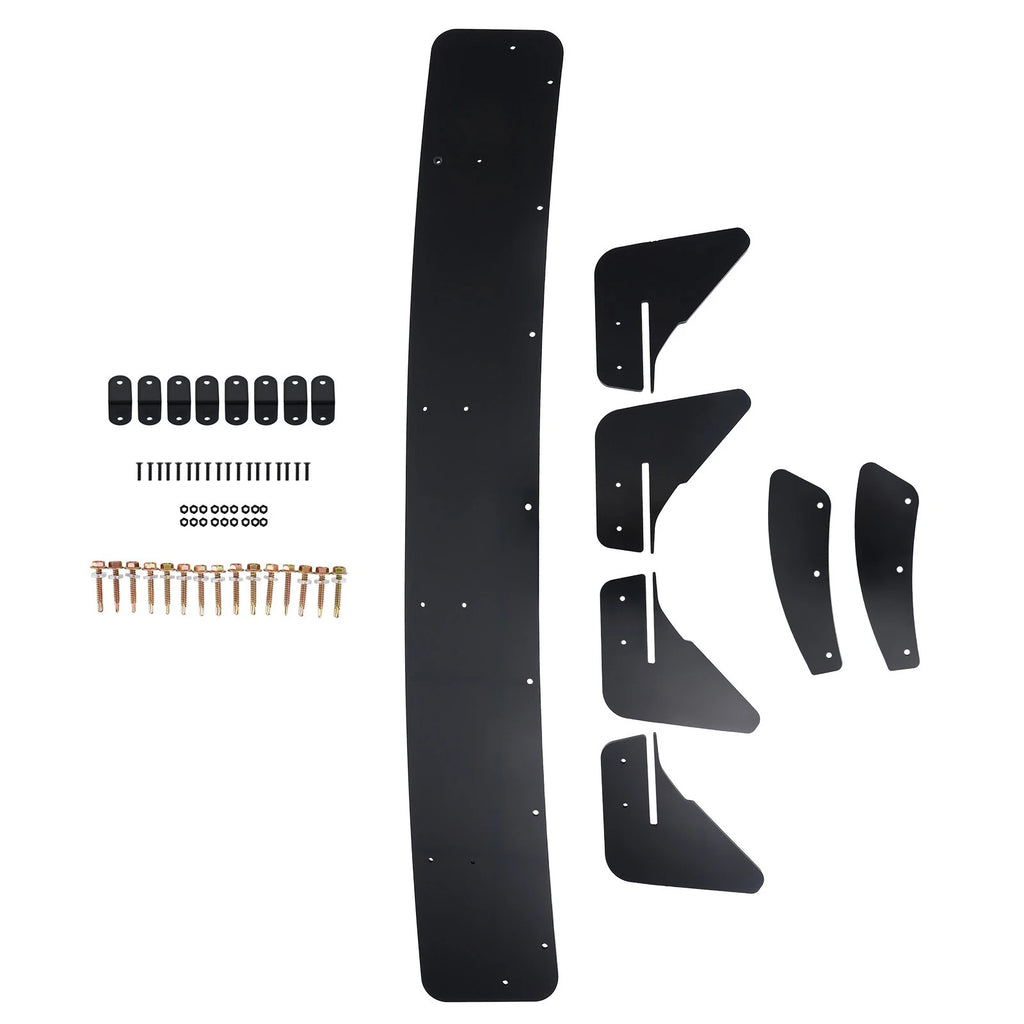 Rear Bumper Lip Diffuser Shark Fins Splitter Kit for Volkswagen Golf MK7 (2015–2021)