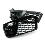 Front Honeycomb Fog Lamp Grilles Cover for Audi Q5 SQ5 (2018–2019)